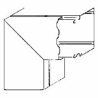 LUWC 40.040 - Flat bend for wireway LUWC 40.040