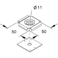 GRKB 10 F (25 Stück) - Mounting material for cable tray GRKB 10 F