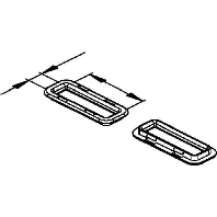 KSR 20 A - Cable protection ring for duct 58x72mm KSR 20 A