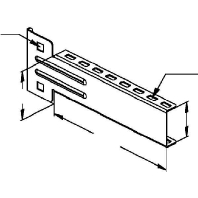 KTUL 200 - Bracket for cable support system 205mm KTUL 200