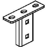 KU 50 - Head plate for profile rail KU 50