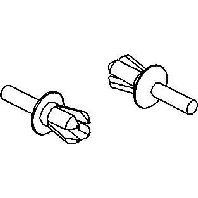 NIK 6 (100 Stück) - Rivet for slotted cable trunk 6mm NIK 6