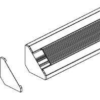 PED 120 L - End cap for device mount wireway PED 120 L