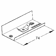 LSTA 26.030 - Joint clip for wireway 26x30mm LSTA 26.030