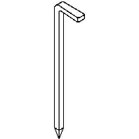 1101 3x60 (250 Stück) - Hook nail 3x60mm 1101 3x60