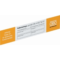 KS-E DE - Wall text plate for fire partitioning KS-E DE