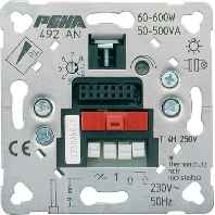 D 492 AN O.A. - Dimmer flush mounted 20...500VA D 492 AN O.A.