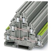 UT 2,5-PE/L/L (50 Stück) - Feed-through terminal block 5,2mm 19A UT 2,5-PE/L/L