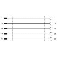 SAC-5P-M12MS#1529661 - Sensor-actuator patch cord 10m M12 M12 SAC-5P-M12MS#1529661