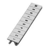 ZB 6,lgs:101-110 - Label for terminal block 6,2mm white ZB 6,lgs:101-110
