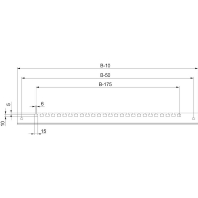 NSYCFP60 - Cable guard rail for cabinet NSYCFP60