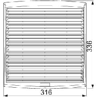 NSYCVF850M400PF - Switchgear cabinet ventilator NSYCVF850M400PF