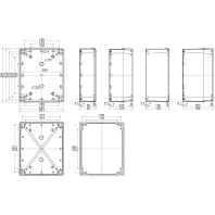 NSYTBP292412 - Distribution cabinet (empty) 291x241mm NSYTBP292412