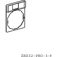 ZBZ32 (10 Stück) - Text plate holder for control device ZBZ32