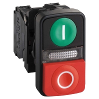 XB5AW73731B5 - Complete push button red/green XB5AW73731B5