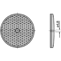 C110 - Round reflector for light barrier C110