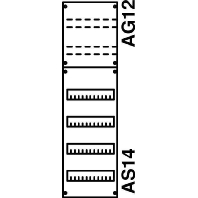 1V2KA - Panel for distribution board 900x250mm 1V2KA