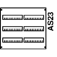 2V00A - Panel for distribution board 450x500mm 2V00A