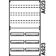 2V23KA - Panel for distribution board 900x500mm 2V23KA