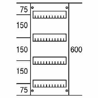 AG214 - Cover for distribution board 600x250mm AG214