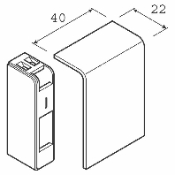 SL 200556D3 Ahorn - End cap for baseboard wireway 55x20mm SL 200556D3 Ahorn