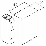 SL 200556D4 Kirsche - End cap for baseboard wireway 55x20mm SL 200556D4 Kirsche