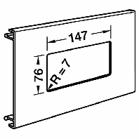 L 9122 anth - Face plate for device mount wireway L 9122 anth