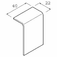 SL 200557D3 Ahorn - Coupler for skirting duct 55x20mm SL 200557D3 Ahorn