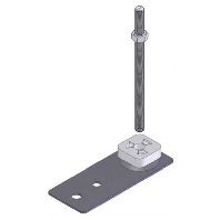 EKNS120 - Levelling cassette for duct mounting, EKNS120