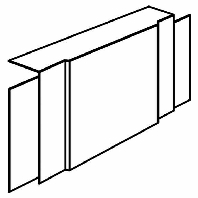 M 5406 br - Tee for cable duct 40x57mm RAL8014 M 5406 br