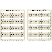 209-472 (5 Stück) - Label for terminal block 5mm white 209-472