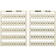 793-602 (5 Stück) - Label for terminal block white 793-602