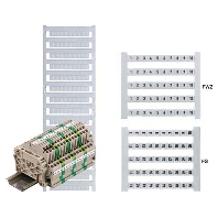 DEK 5 FW 2,4,...100 (500 Stück) - Label for terminal block 5mm white DEK 5 FW 2,4,...100