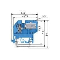 WKN 4 ETK/U/V0 - Neutral disconnect terminal block 6mm WKN 4 ETK/U/V0