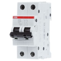 S202-C40 - Miniature circuit breaker 2-p C40A S202-C40