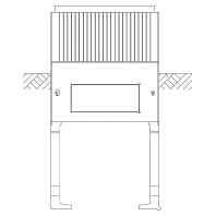 SX004 - Base complete for cabinet 900mm SX004