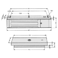 828-44 - Magnet for door locking mechanism 5000N 828-44