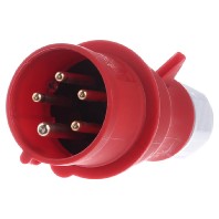 203-TLS - CEE plug 16A 5p 6h 400 V (50+60 Hz) red 203-TLS