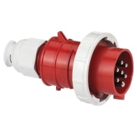 21667 - CEE plug 16A 7p 6h 400 V (50+60 Hz) red 21667