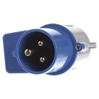 231 - CEE plug 16A 3p 6h 230 V (50+60 Hz) blue 231