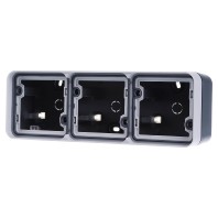 6019303505 - Surface mounted housing 3-gang grey 6019303505