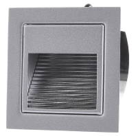 0P3729WW - LED wall light with power LED 1W, built-in, aluminum, P3729 warm white