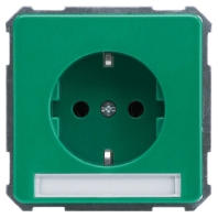 205017 - Socket outlet protective contact green 205017
