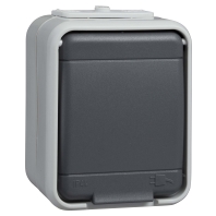 445209 - Socket outlet protective contact grey 445209