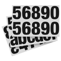 SETOFNUMBERS1-999a-f - Sticker for emergency luminaire SETOFNUMBERS1-999a-f