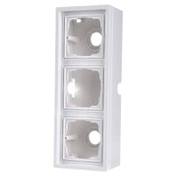 0063112 - Surface mounted housing 3-gang white 0063112