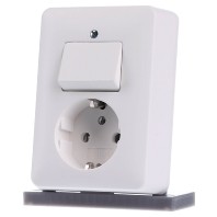 017604 - Combination switch/wall socket outlet 017604