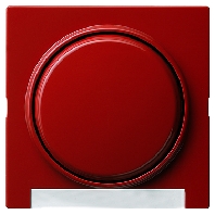 029943 - Cover plate for switch/push button red 029943