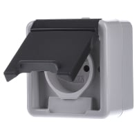 048530 - Socket outlet (receptacle) grey 048530