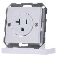 048703 - Pure white glossy socket Nema, 048703